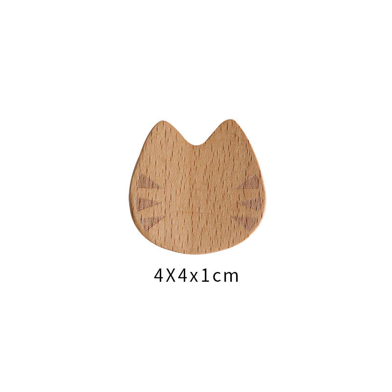 Japanese Beech Cat Chopstick Rest Tableware