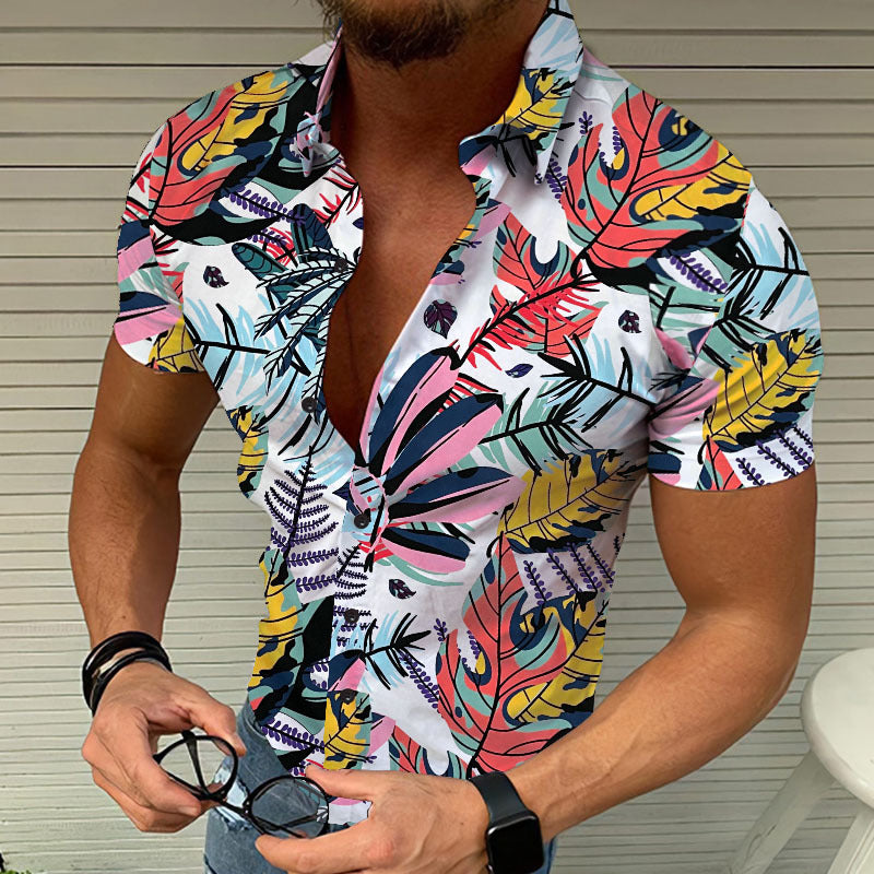 Casual Men's Summer Hawaiian Beach Cardigan