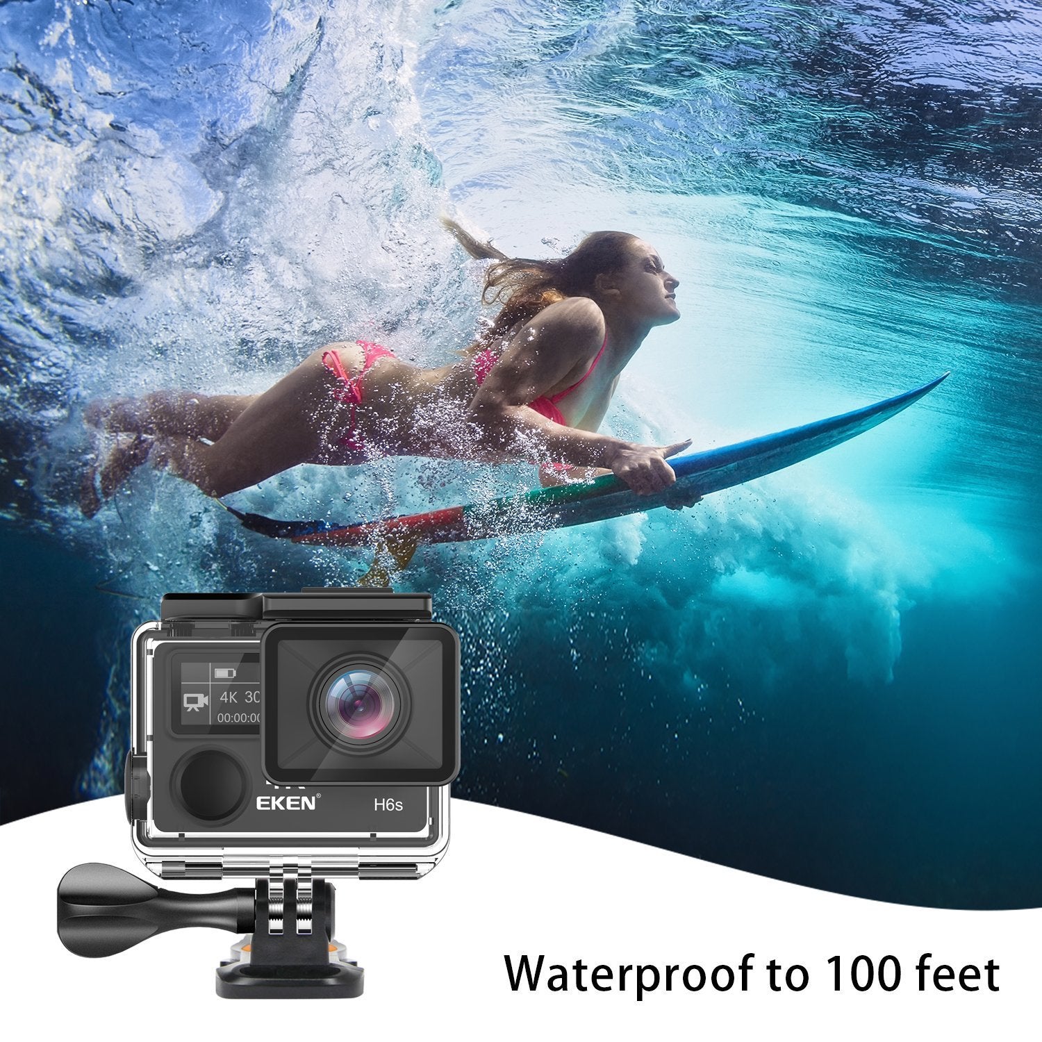 Eken h6s waterproof motion camera