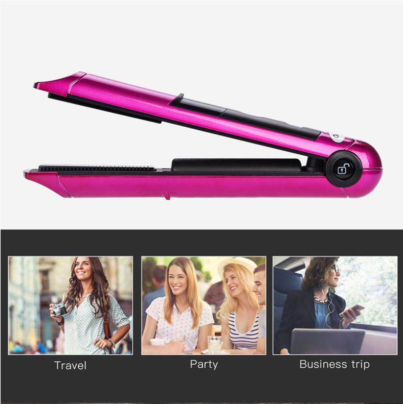 USB charging volume straight dual-purpose hair clips Straightener