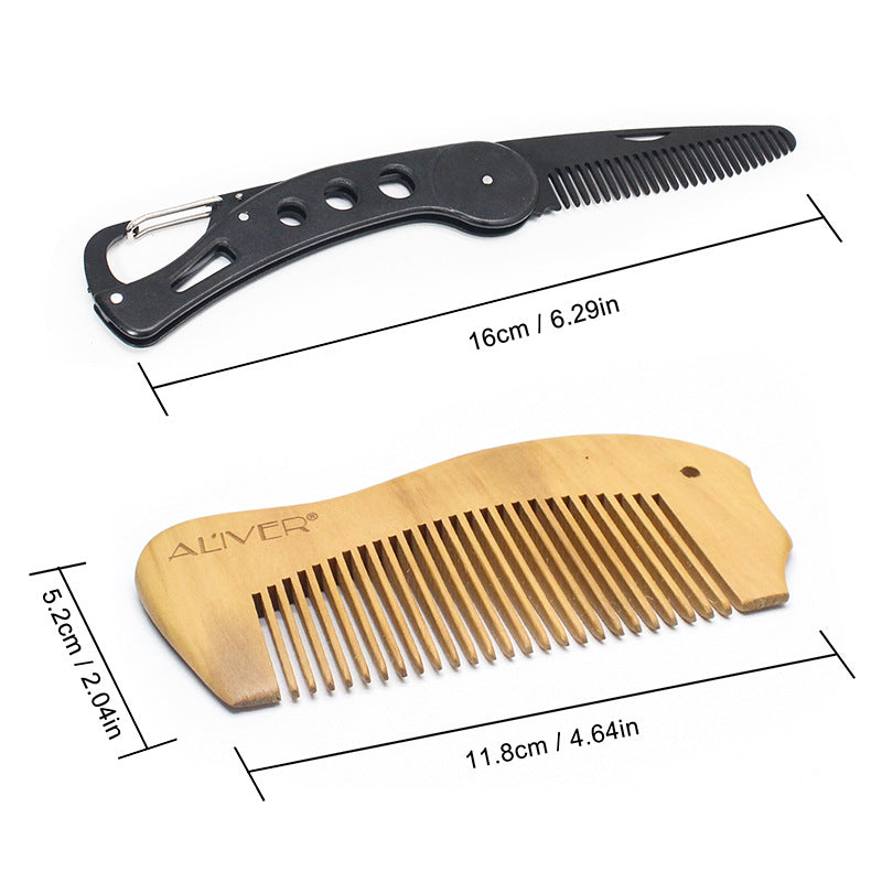 Man Hair Beard Shaving Set Bathroom Tool Brush Comb Shaving