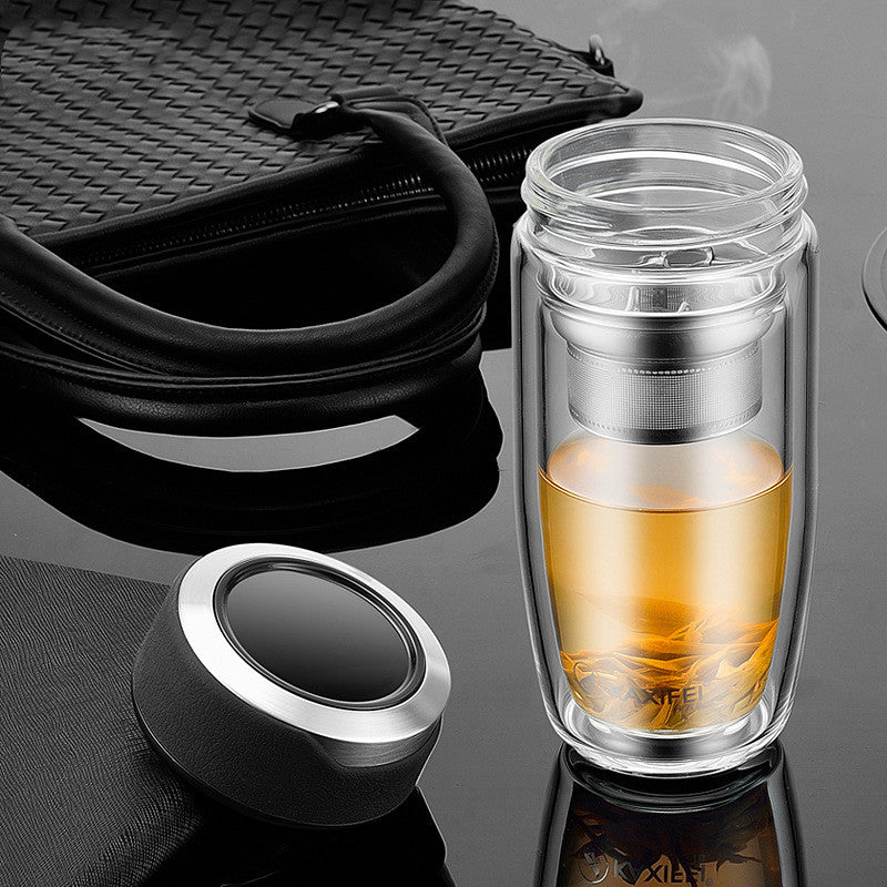 Chinese Double Glass Car Portable Cup