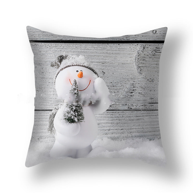 Christmas Pillowcase Cute Snowman Ins