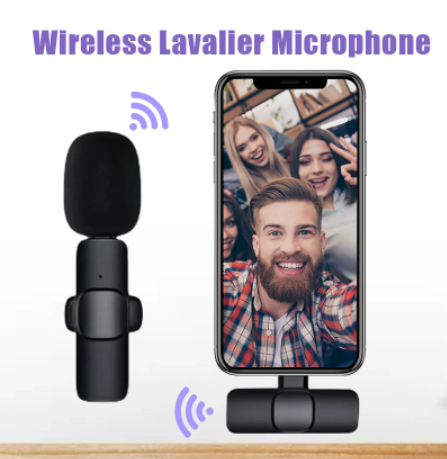 New Wireless Microphone One Drag Two Lavalier Mobile Phone Live Vibrato Bluetooth Small Microphone Wireless Lavalier Microphone