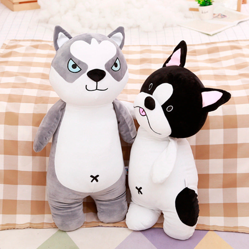 The New Cotton Dog Doll Feather Pillow Quality Goods Husky Soft Plush Toys To Send His Girlfriend