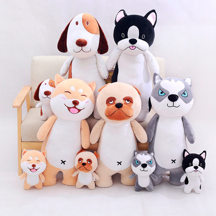 The New Cotton Dog Doll Feather Pillow Quality Goods Husky Soft Plush Toys To Send His Girlfriend