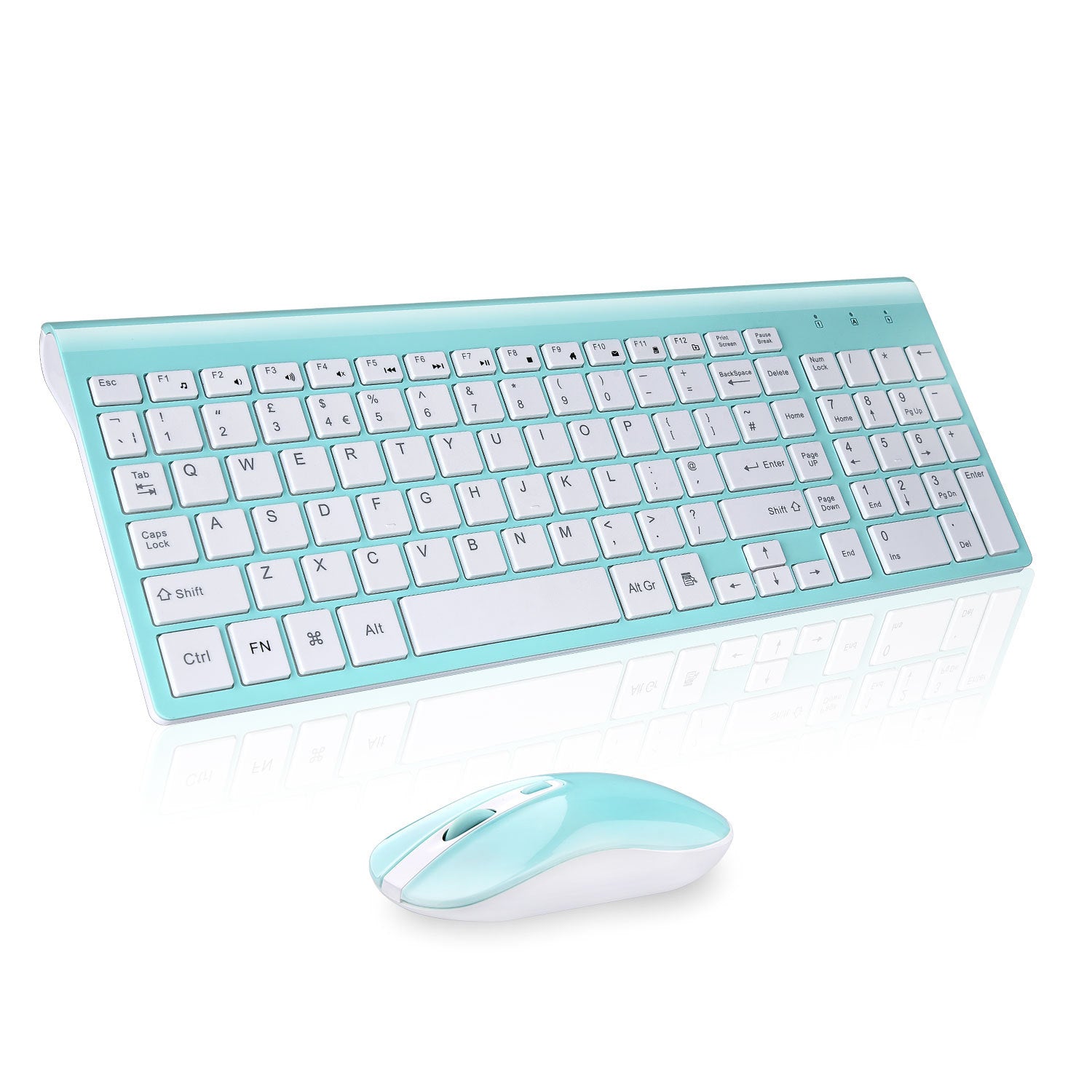 fashion wireless keyboard mouse set 2.4G thin desktop laptop accessories