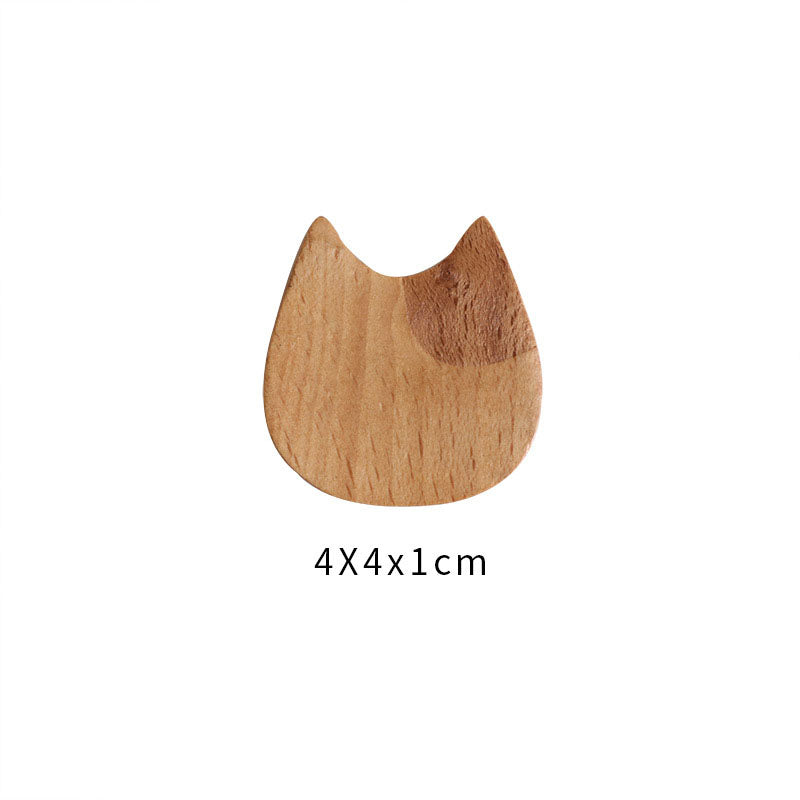 Japanese Beech Cat Chopstick Rest Tableware