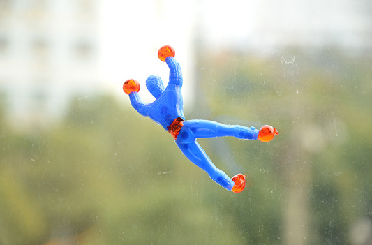 Small Sticky Man Climb On The Wall Children Toys Stick Man Bendy Toy Wall Climbing Man