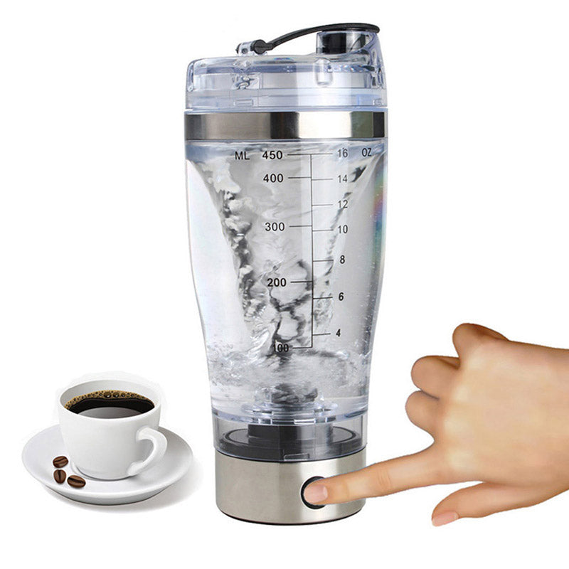 Electric Automatic Protein Shaker Portable Movement Mixing Mixer Vortex Tornado Water Bottle Fruit Juice Uniform Mixer Cup