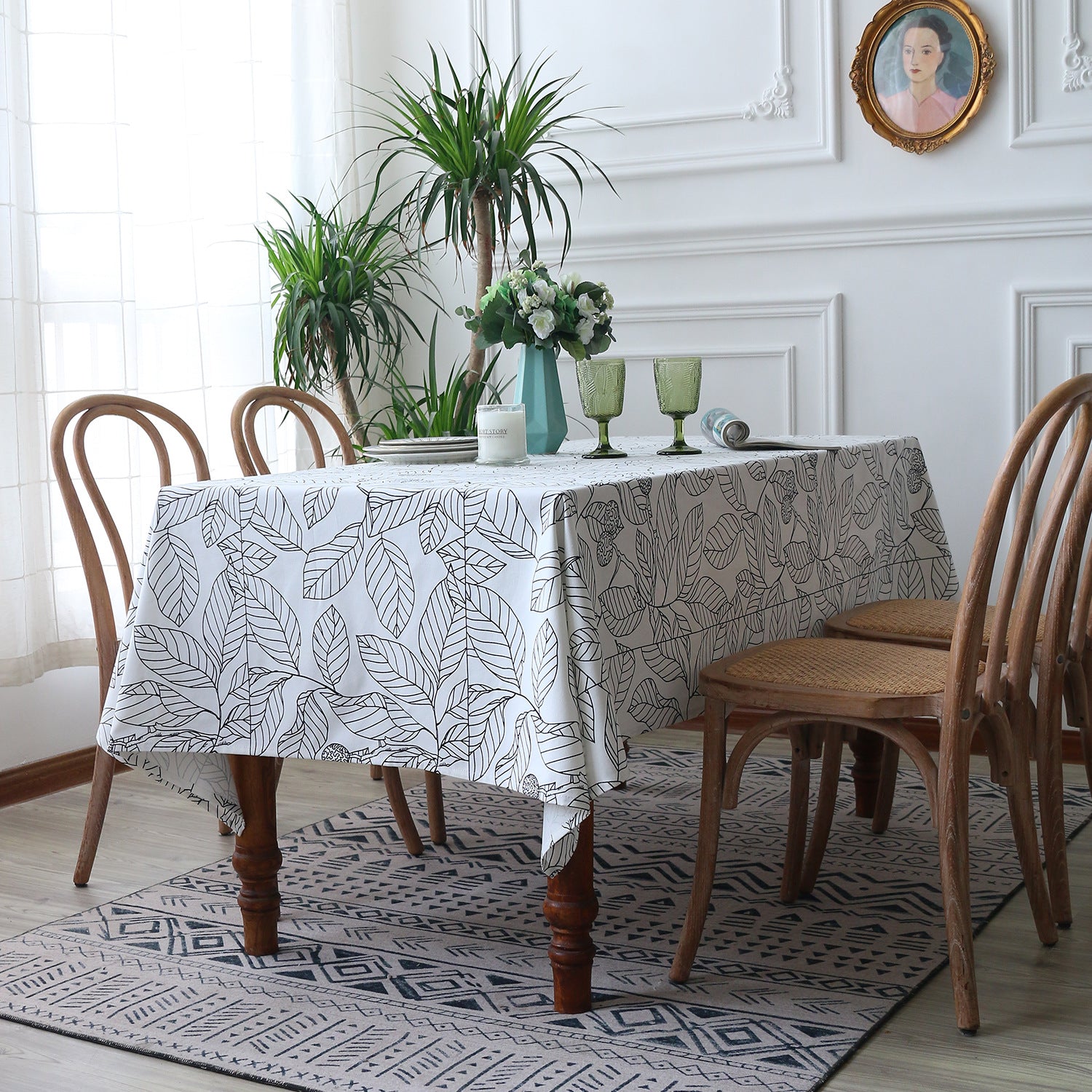 Simple Printed Coffee Table Cloth Dining Table