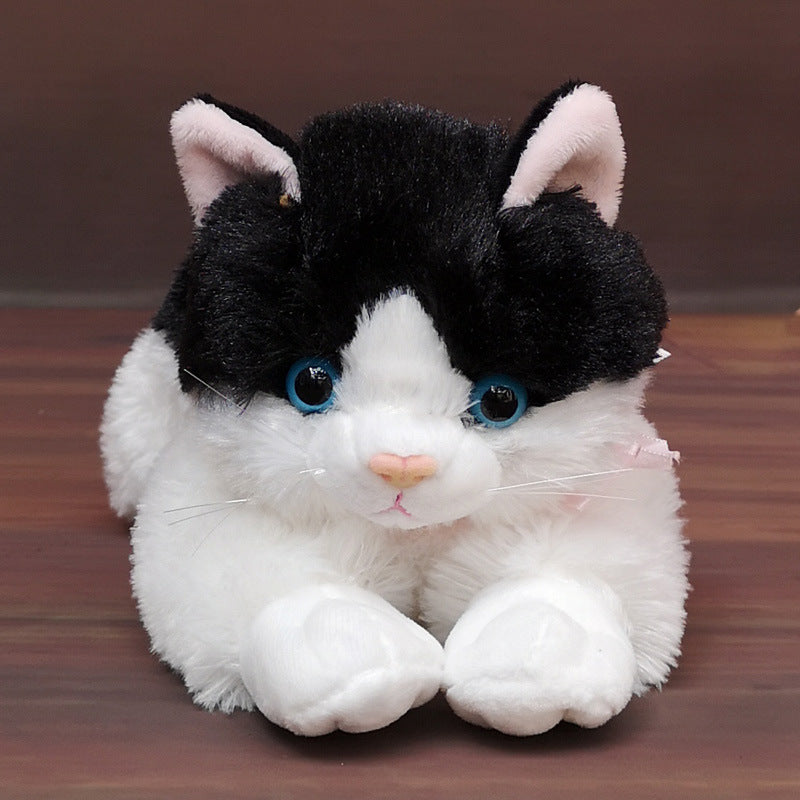 Simulation Cat Plush Toy Doll Cute Puppet Pillow