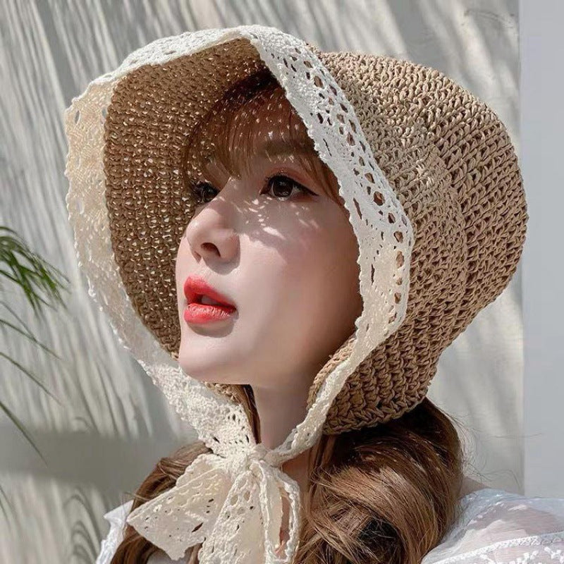 Women's Summer Lace Lace Beach Hat Small Seaside