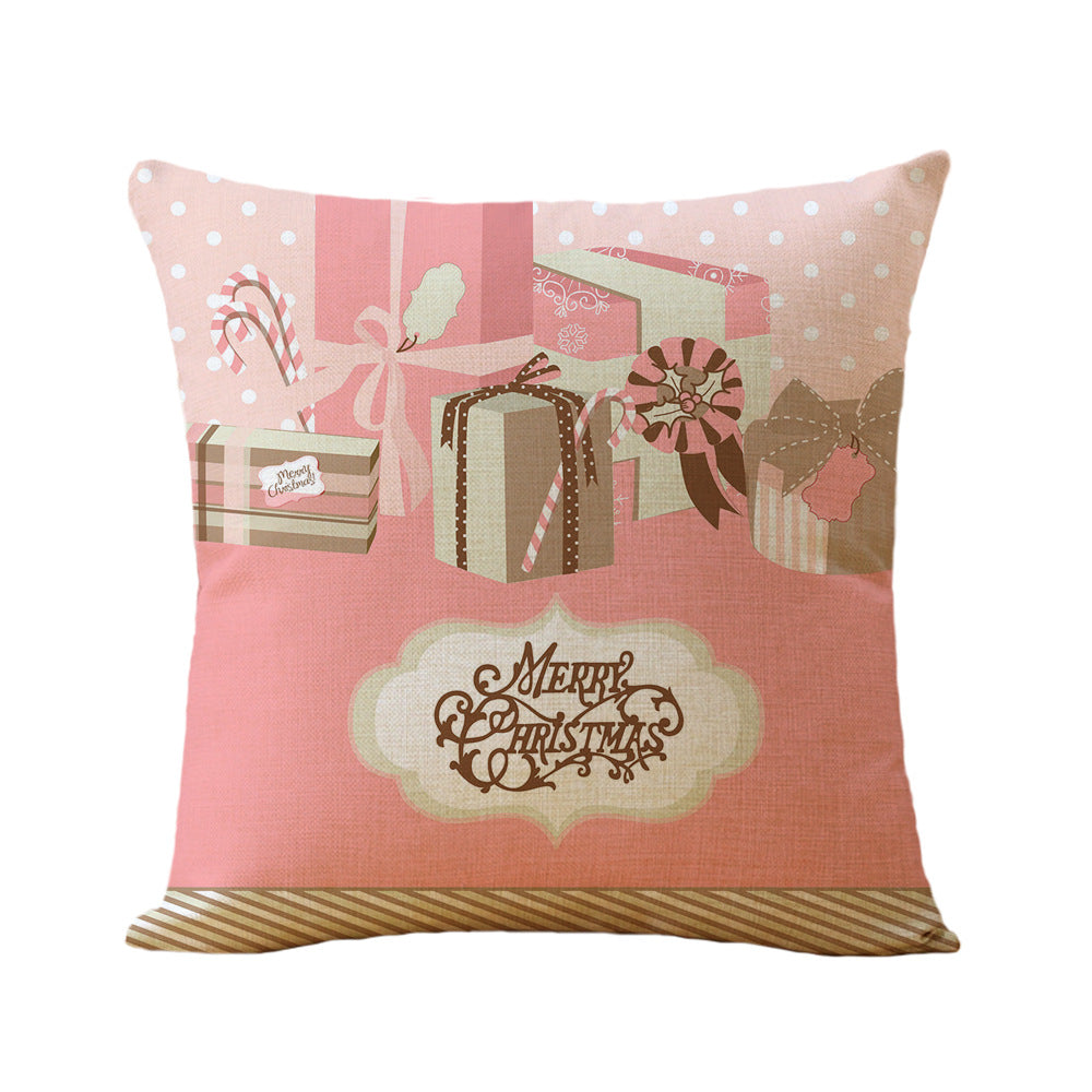 Christmas Printed Linen Super Soft Pillowcase