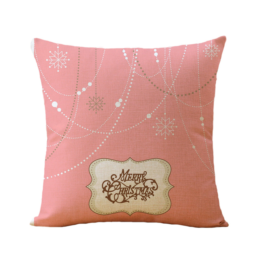 Christmas Printed Linen Super Soft Pillowcase