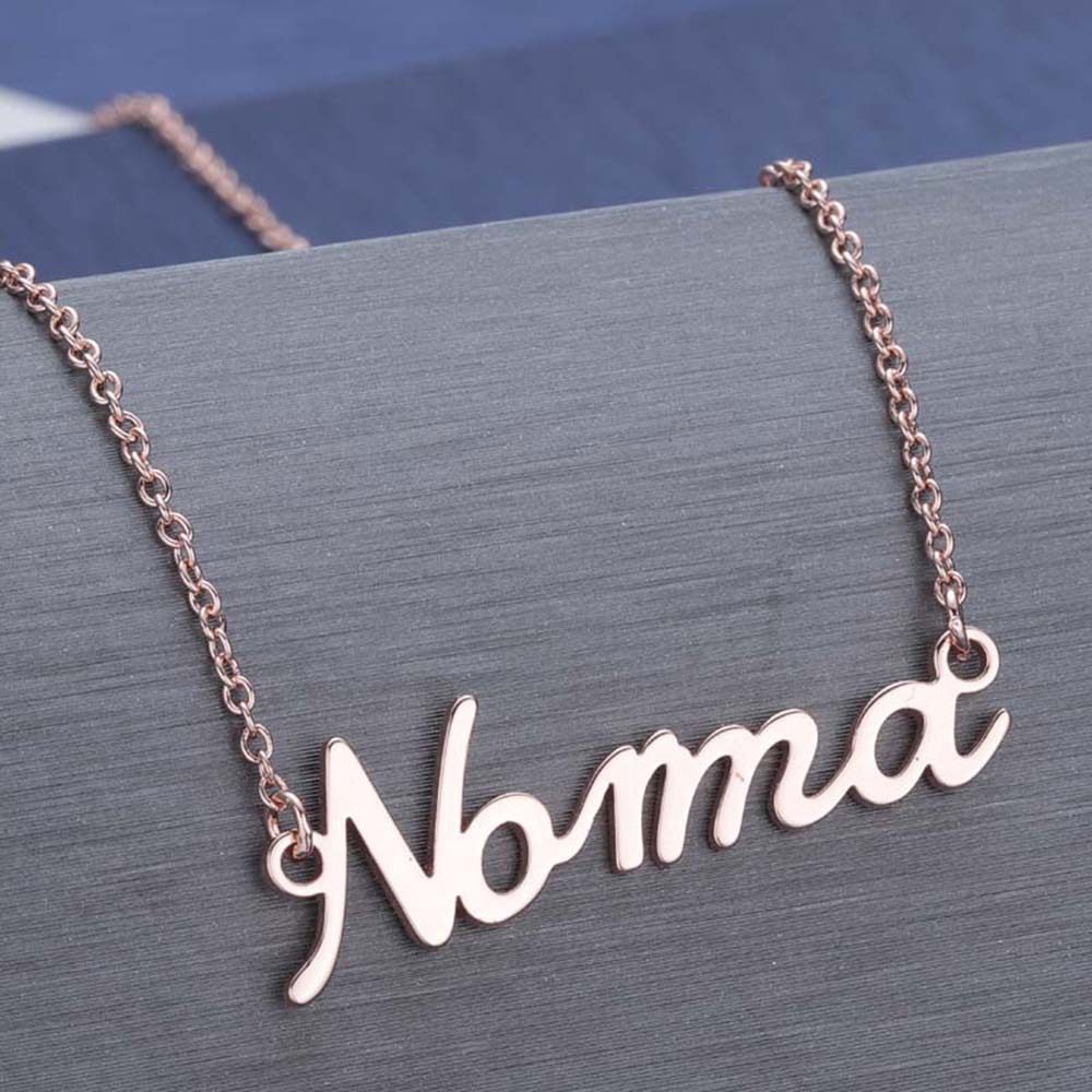 Necklace Alloy Pendant Font Fascinating Pendant Custom Name Necklace Personalized Necklace