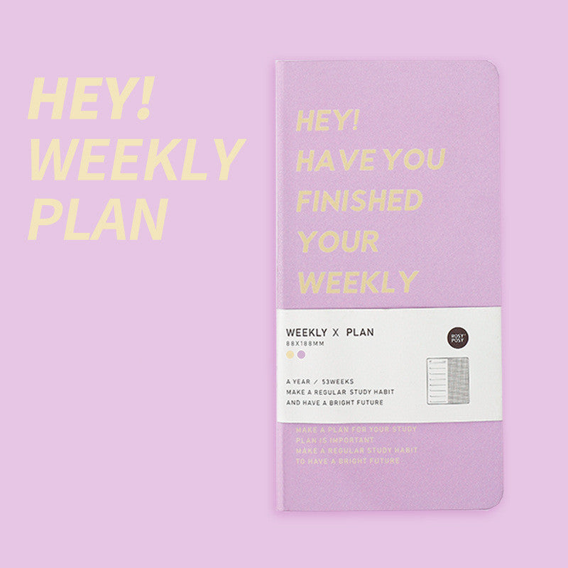 Weekly Plan Diary Handbook