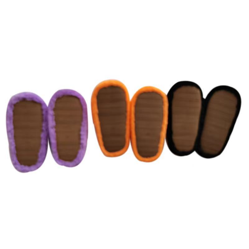 Comfortable Pumpkin Cute Plush Flip Flops