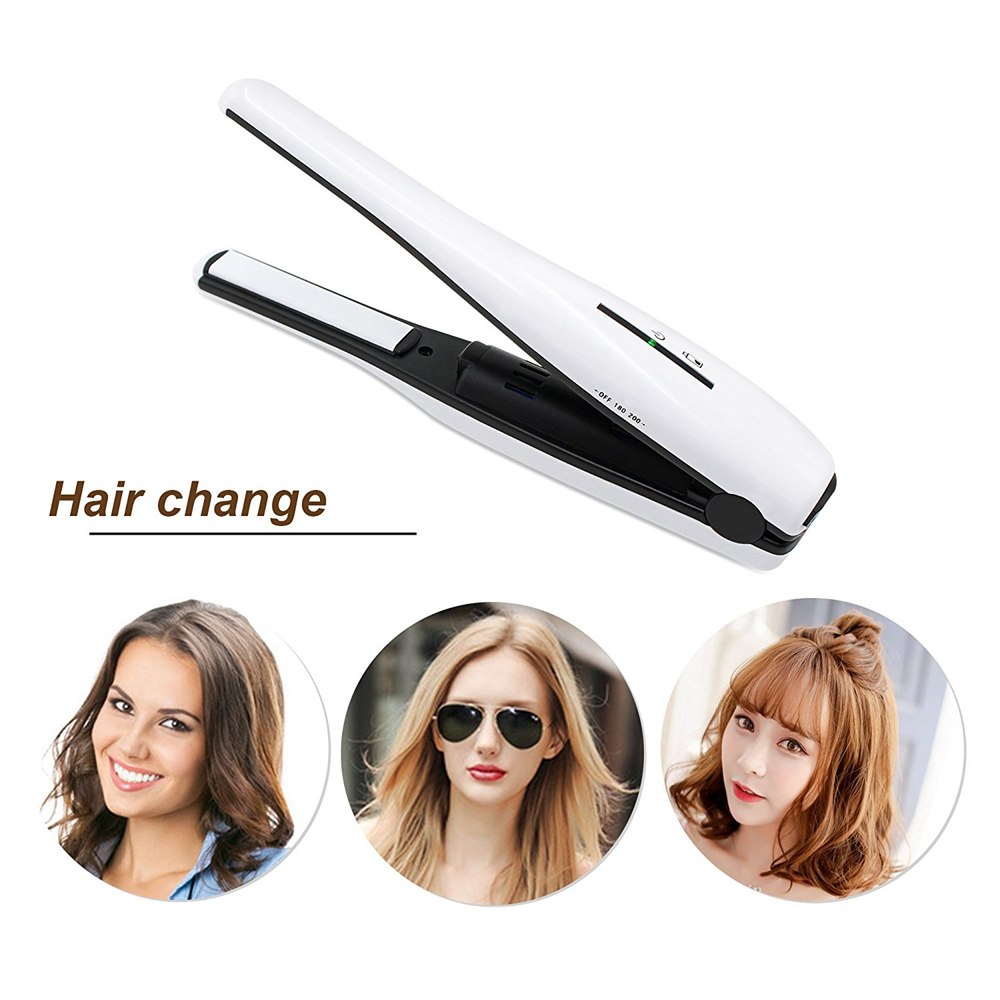 USB wireless charging mini portable straight hair clip bangs