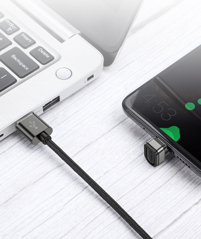 Elbow U-shaped Mobile Game Data Charging Cable