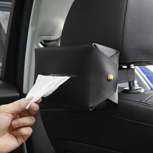 Simple Leather Tissue Box For Retro Car