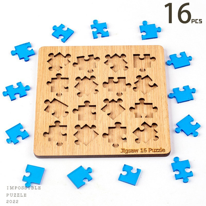 Wooden High Difficulty Chinese Element Irregular Puzzle