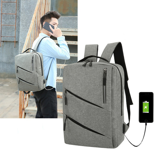 Three-piece Backpack Large Capacity Simple Waterproof Computer Bag