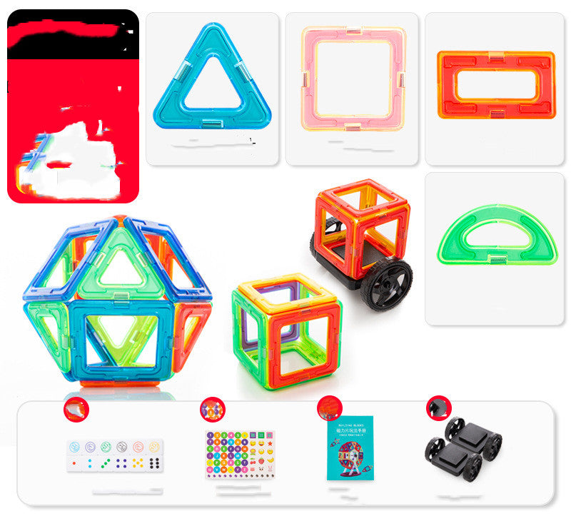 Color Window Magnetic Blocks Wholesale Children's Educational Toys