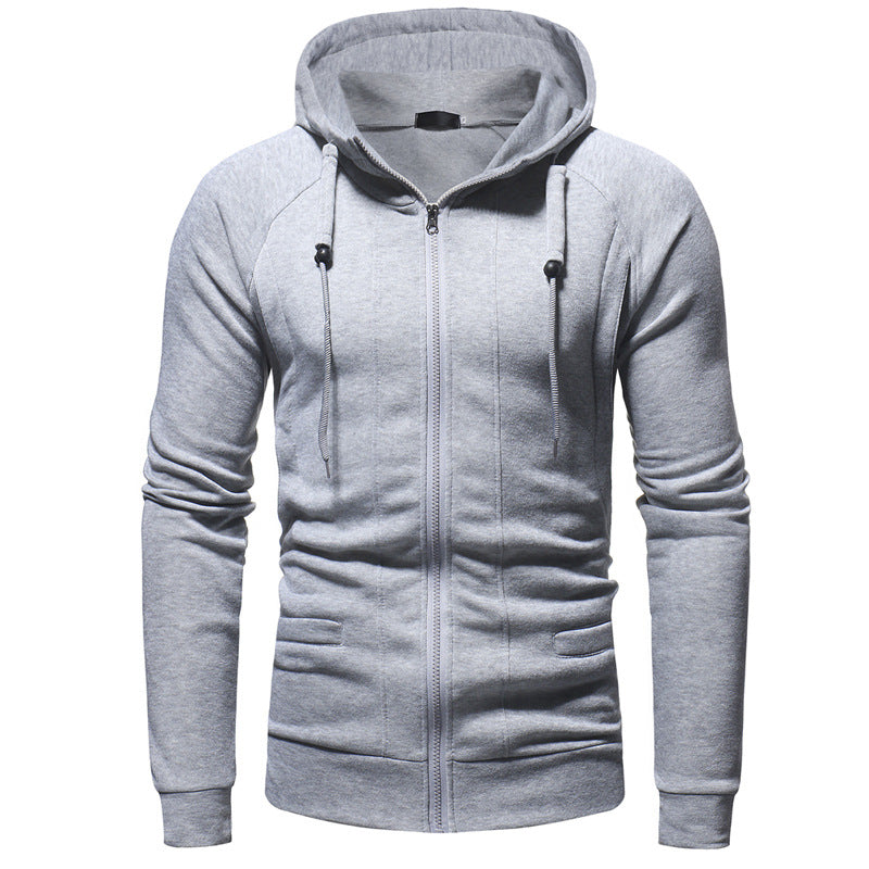 Men's Casual Slim Fit Zip Hoodie