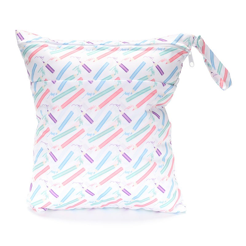 Digital Printing New Pattern Double Pocket Diaper Bag