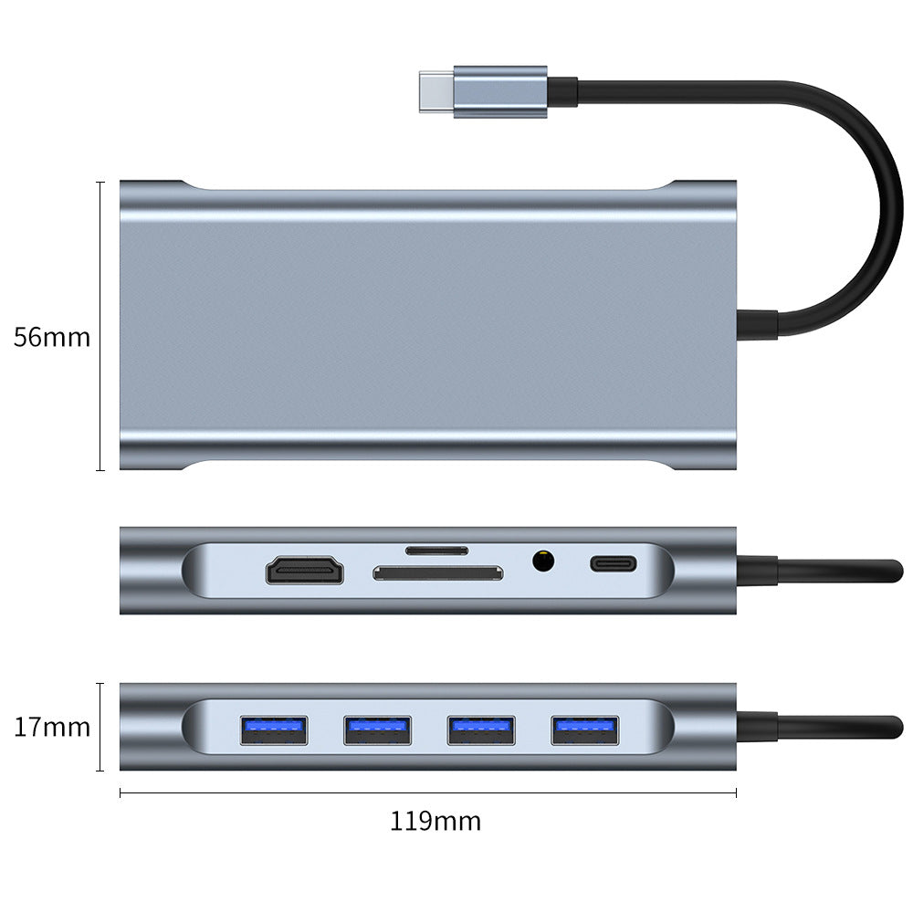 Manufacturer Type-c Docking Station 3.0hub 11 In One Docking Station