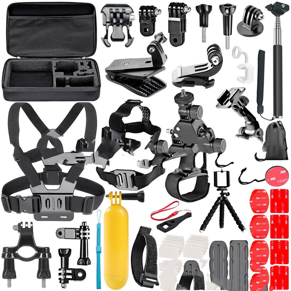 Compatible with Apple, Gopro Accessories Set Chest Strap Helmet With Tripod Gopro Hero 4 3 2 Universal Accessories