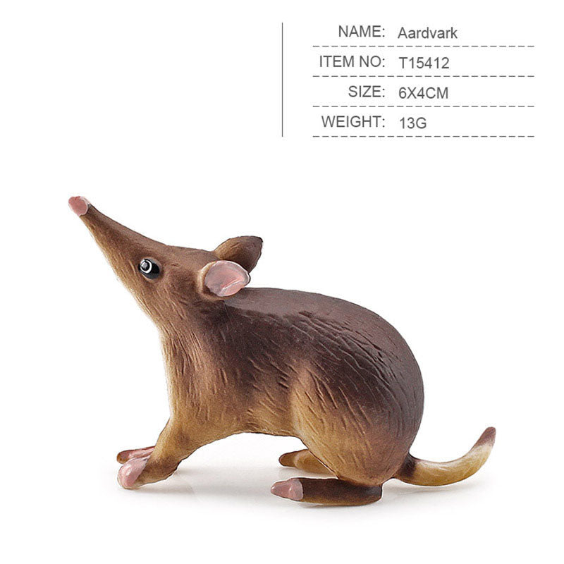 Brown Bear White-tailed Deer Anteater Kangaroo Koala Squirrel Mini Simulation Animal Model Ornaments