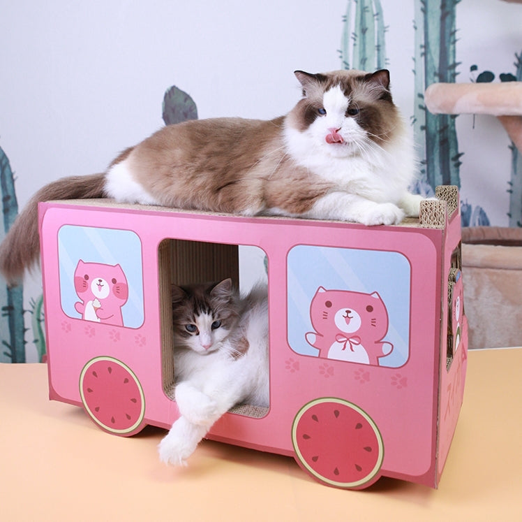 Green Pickup Truck Cat Scratch Board Extra Large