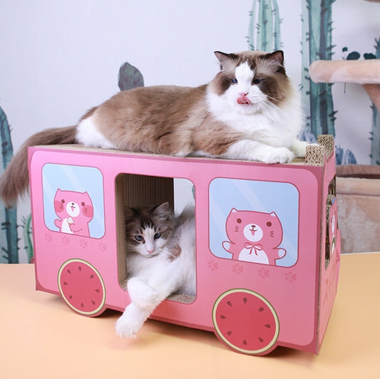 Green Pickup Truck Cat Scratch Board Extra Large