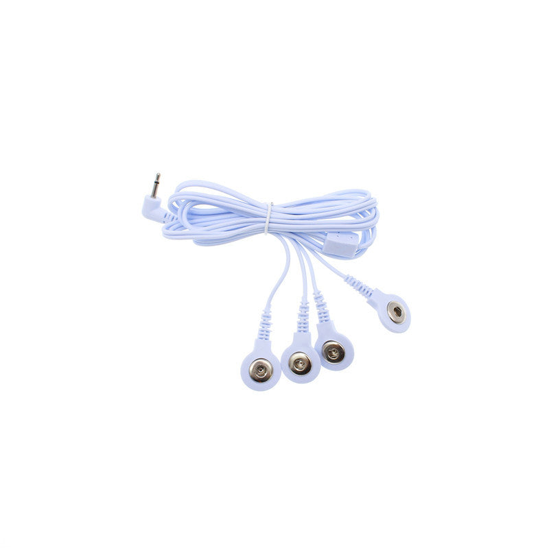 2 Or 4 Button Electrotherapy Electrode Cable For Massage And Relaxation