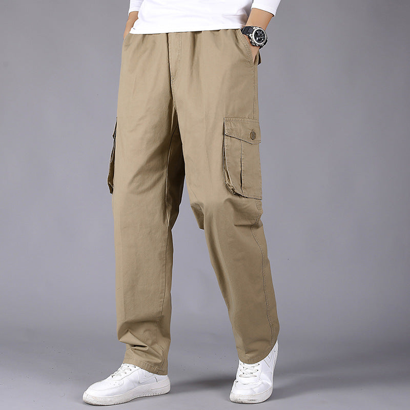 Thin Fat Pants Korean Style Loose Straight Leg