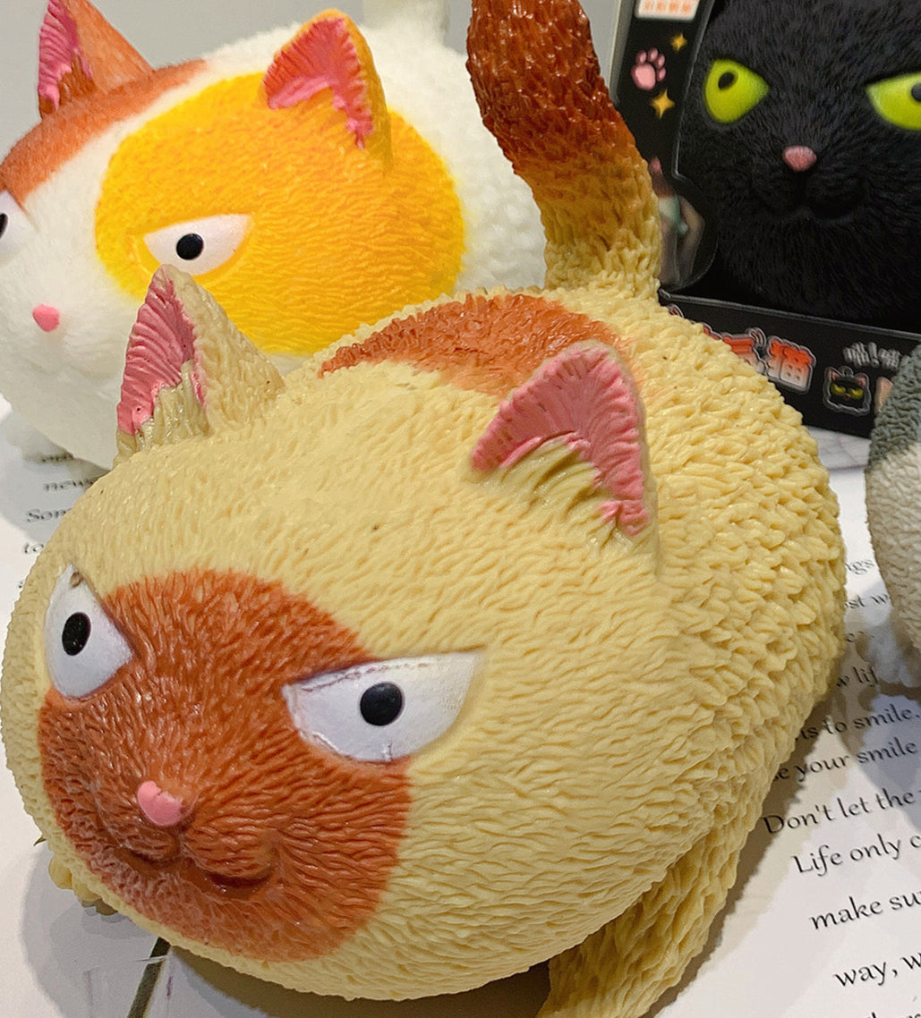 New And Peculiar Squeeze Angry Cat Decompression Toy