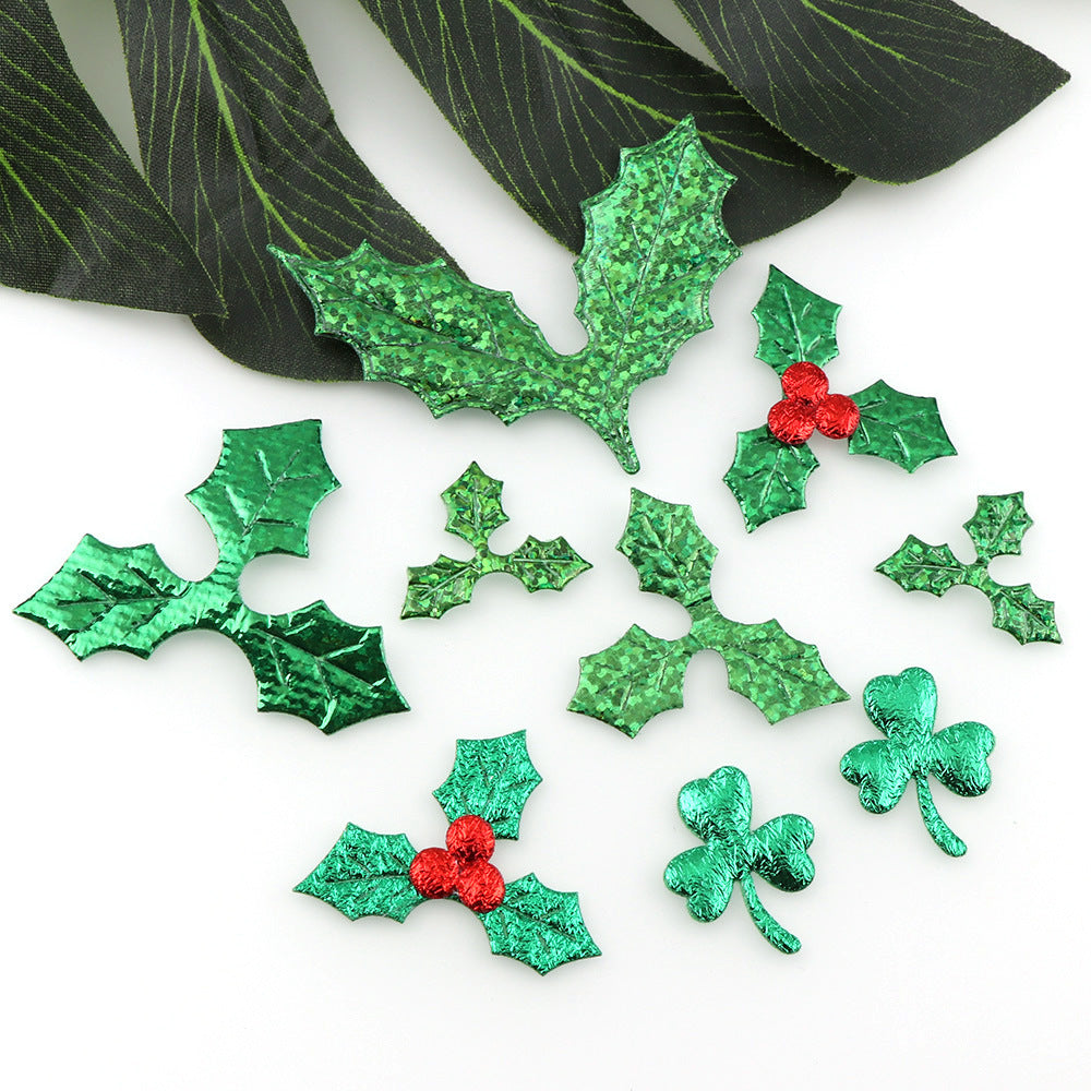 Christmas Green Leaves Christmas Decoration Supplies Venue Layout