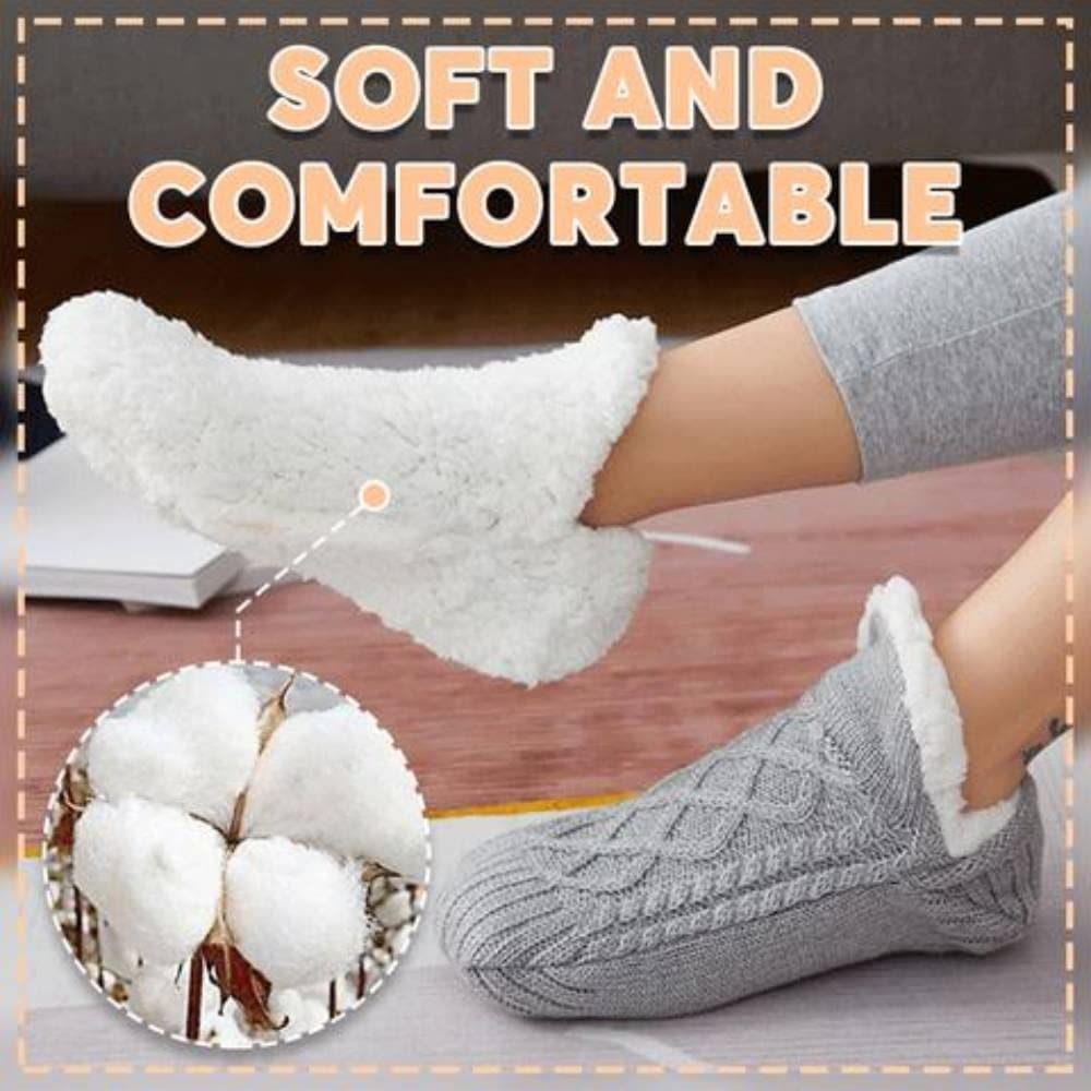 Winter Woolen Socks Women Thicken Warm Home Bedroom Socks Slippers Men Non-slip Foot Warmer Snow Socks Calcetines Mujer