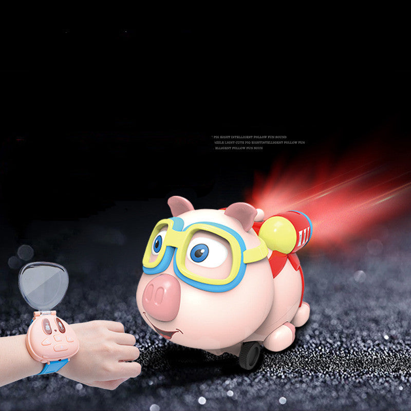 Piggy Watch Remote Control Car Toy With Jet Mist