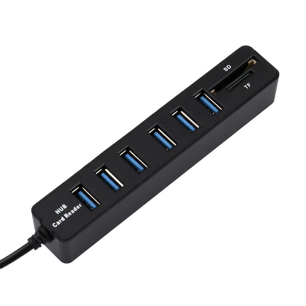 USB Deconcentrator 20 HUB 2 In 1 Card Reader SDTF 6USB 2 Extender HUB Card Reader