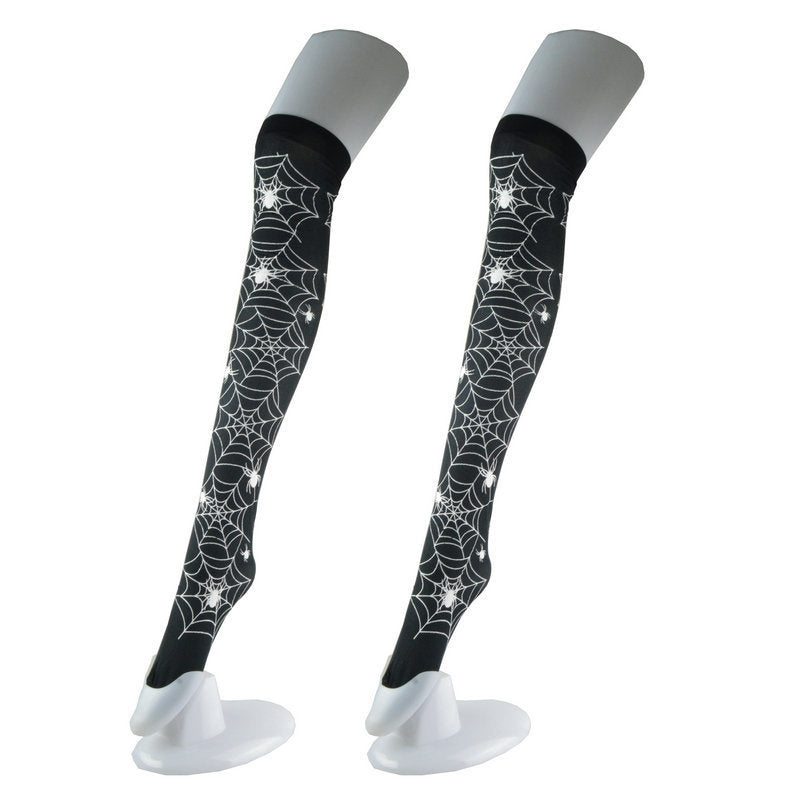 Halloween Spider Gothic Dark Wind Anti-hook Jacquard Lace Socks