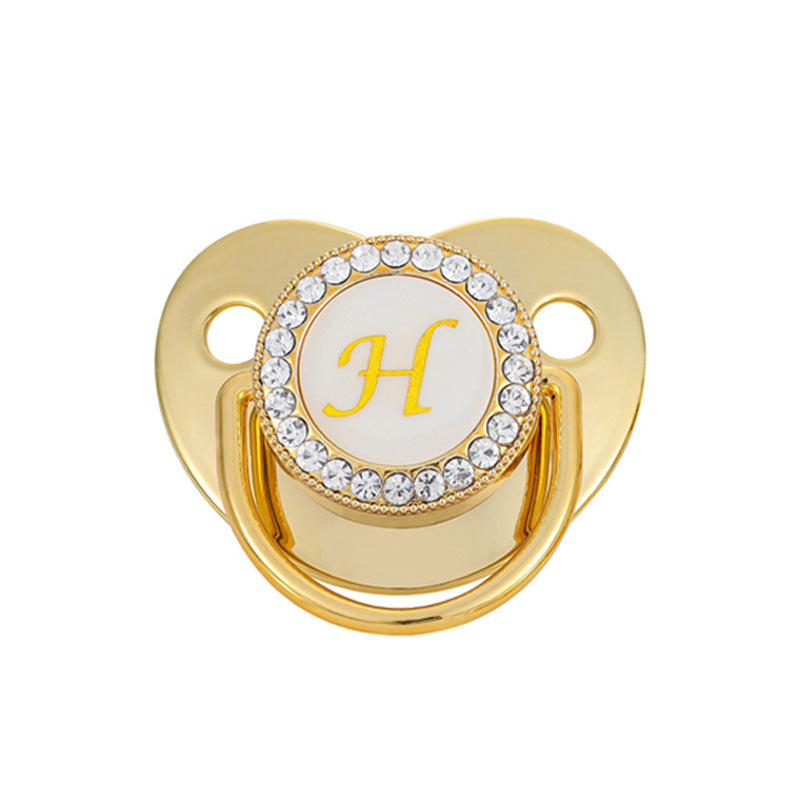 Baby Gold 26 Letter Soothing Pacifier - globaltradeleader