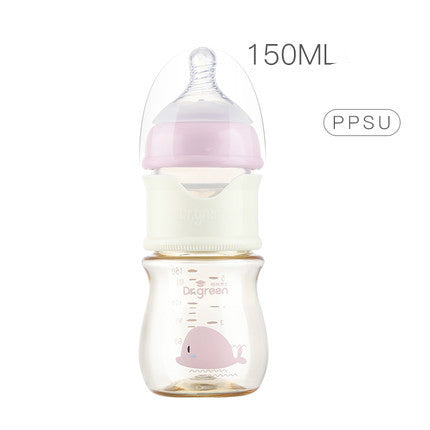 Wide caliber fast flushing bottle