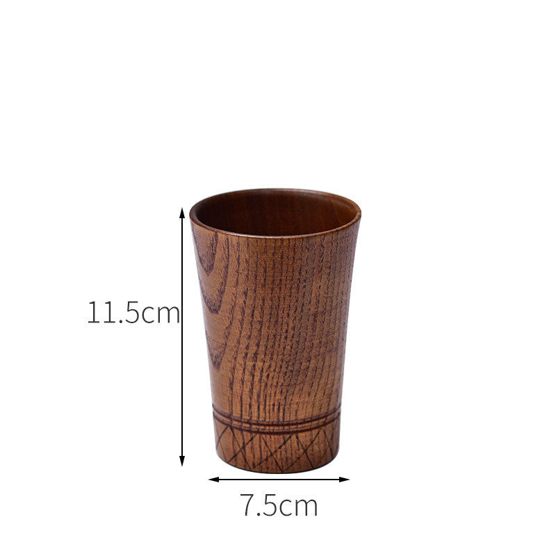 Eco-friendly Anti-scald Wooden Tea Cup Goblet