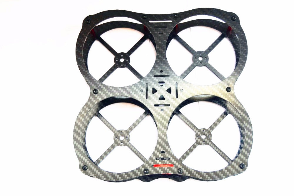 130 Racks Through The H130 Rack Q4 Butterfly Carbon Fiber Four-axis Rack With Protection Ring   Anti-collision Ring