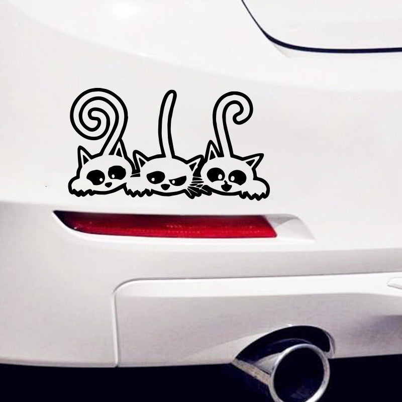 Cat Car Sticker Personality Cute Decoration