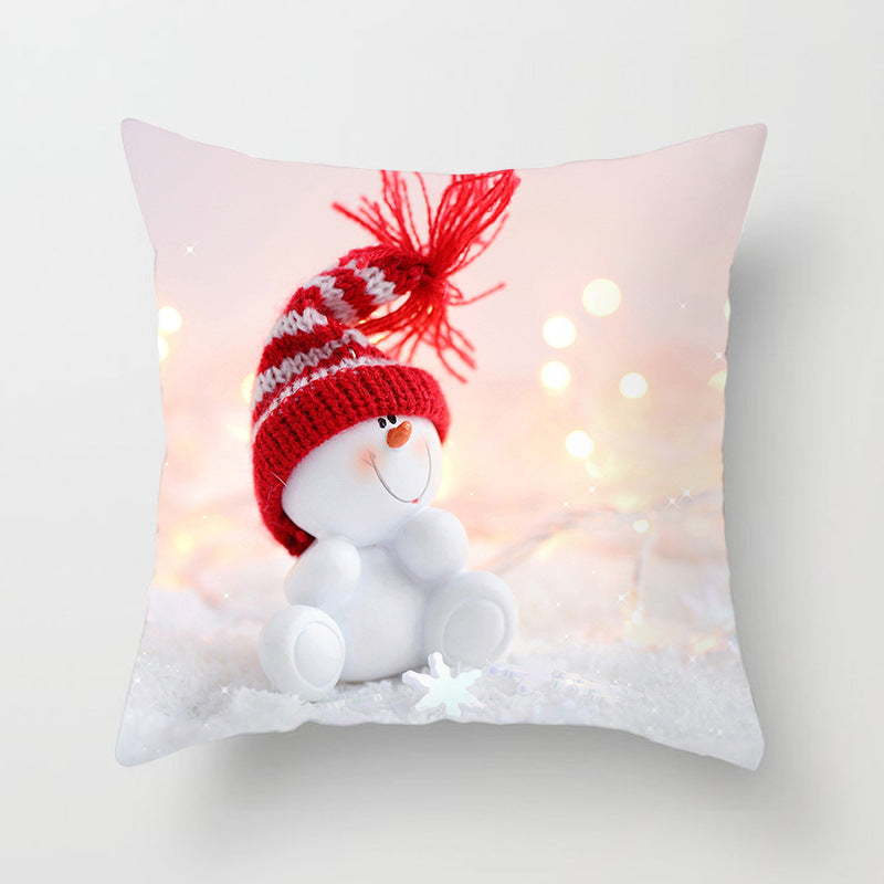 Christmas Pillowcase Cute Snowman Ins