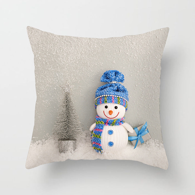 Christmas Pillowcase Cute Snowman Ins